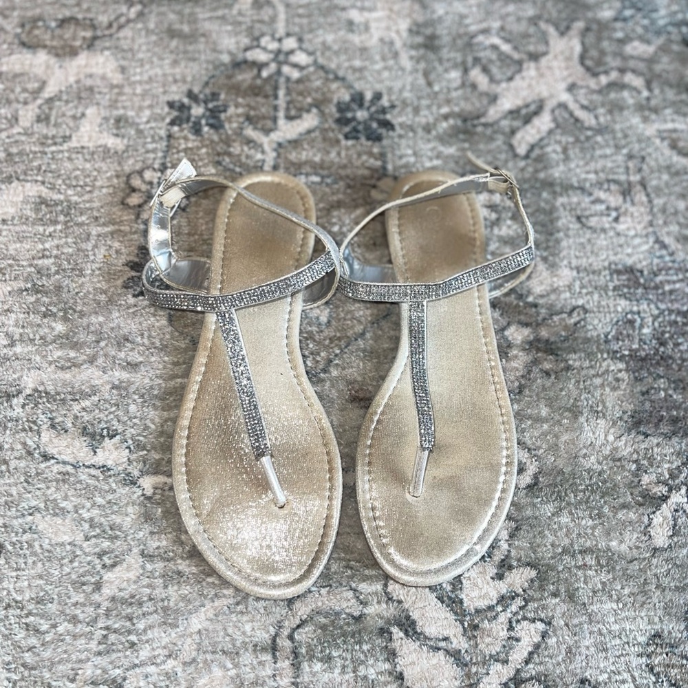 Elegant Silver Women's Sandals